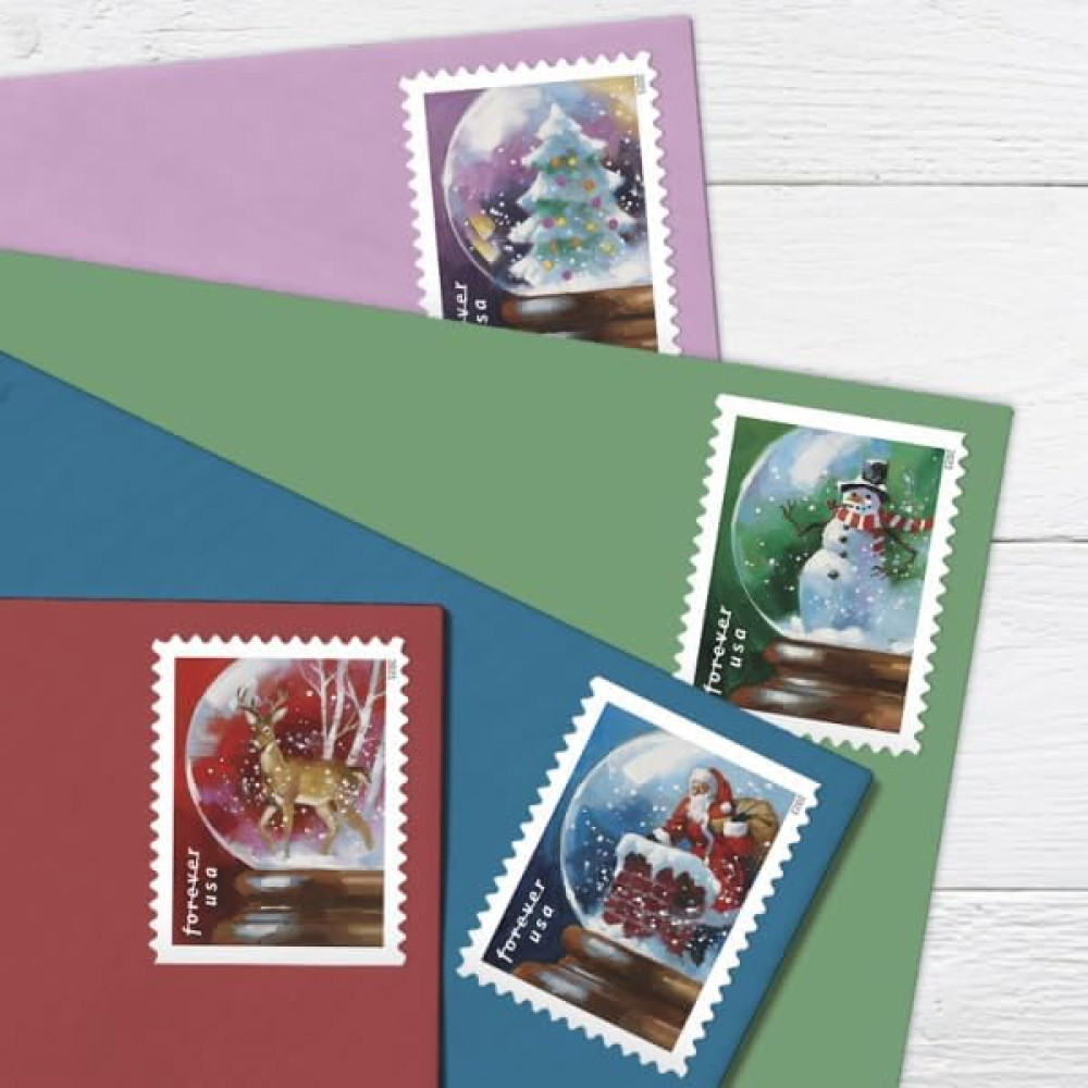 (2023) US Snow Globes Booklet Stamps