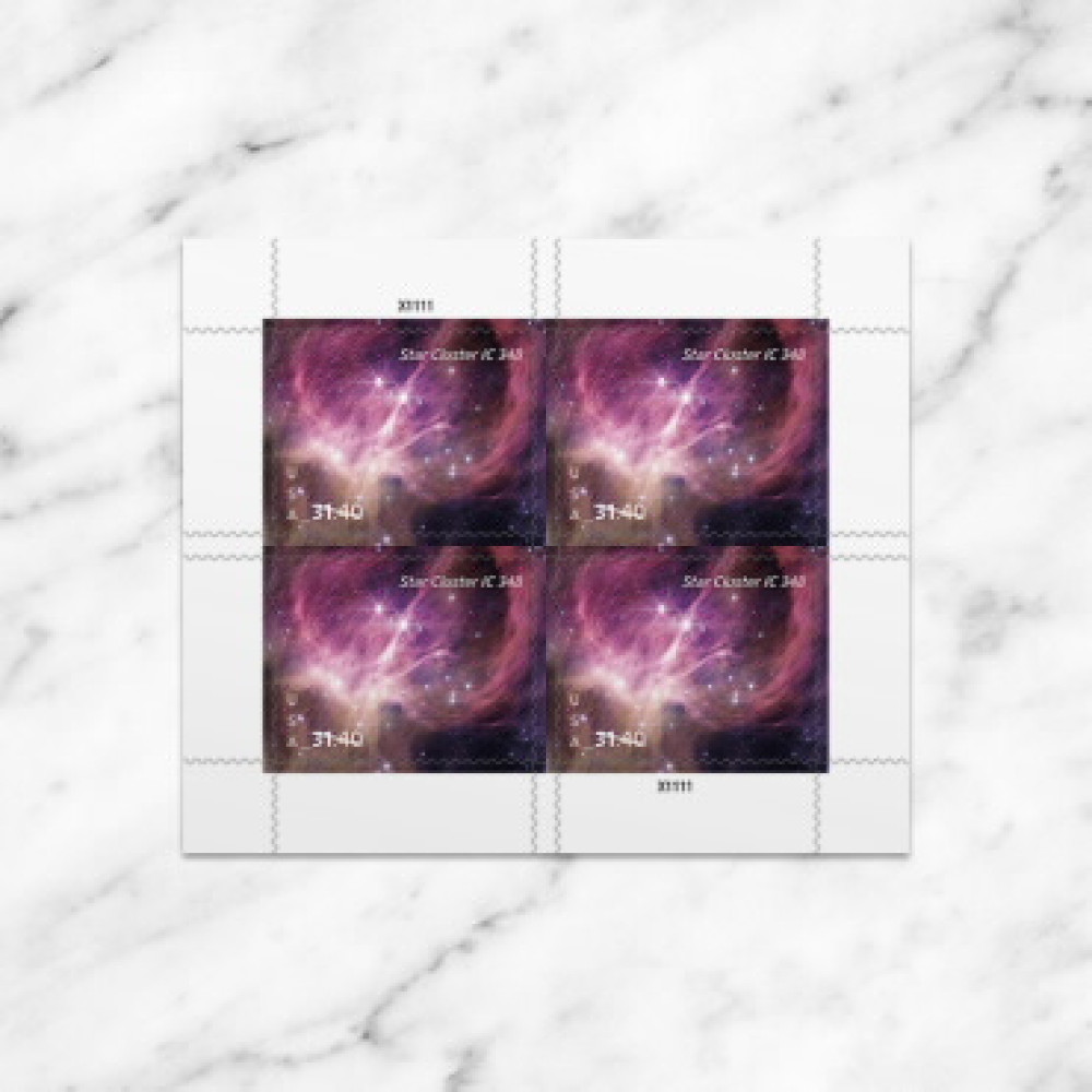 (2025) Star Cluster Priority Mail Express Stamps, Sheet of 4