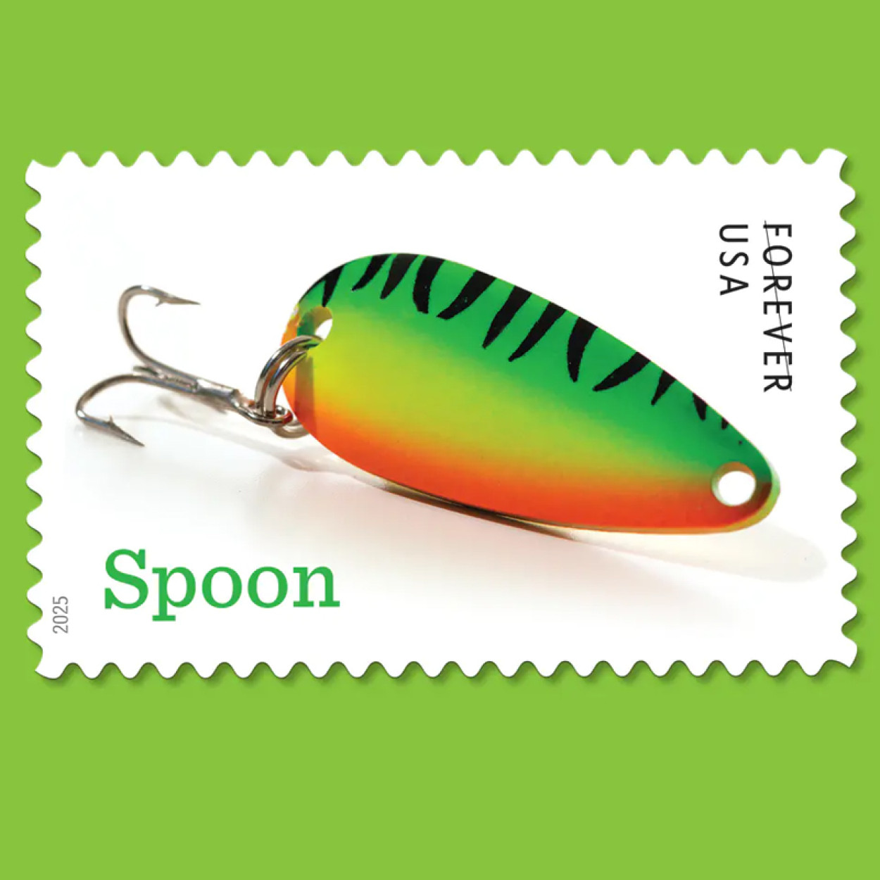 (2025) Freshwater Fishing Lures Forever Stamps, Sheet of 20