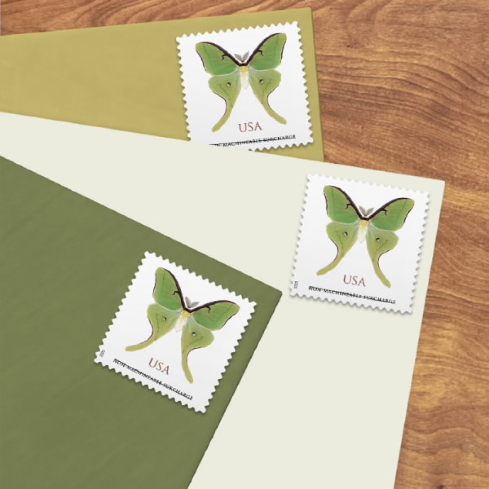 (2025) Luna Moth Stamps, Sheet of 20