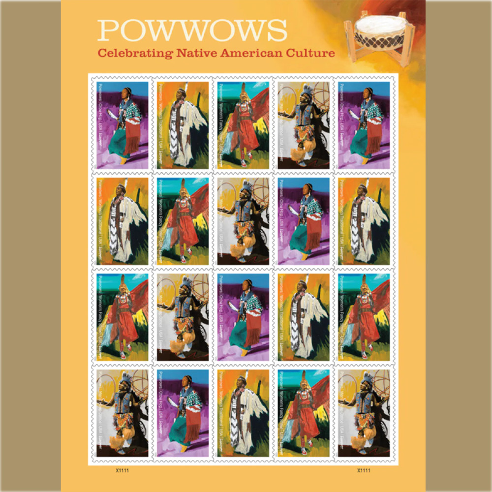 (2025) Powwows: Celebrating Native American Culture Stamps, Sheet of 20