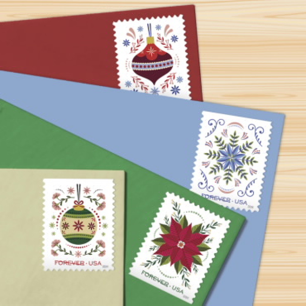 (2024) Holiday Joy Forever Stamps, Book of 20|Multiple Stamp Designs
