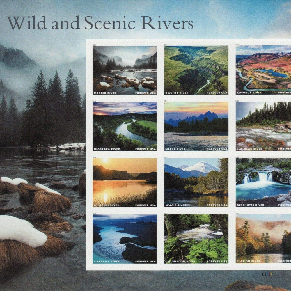 (2019) US Wild And Scenic Rivers Forever First Class Postage Stamps