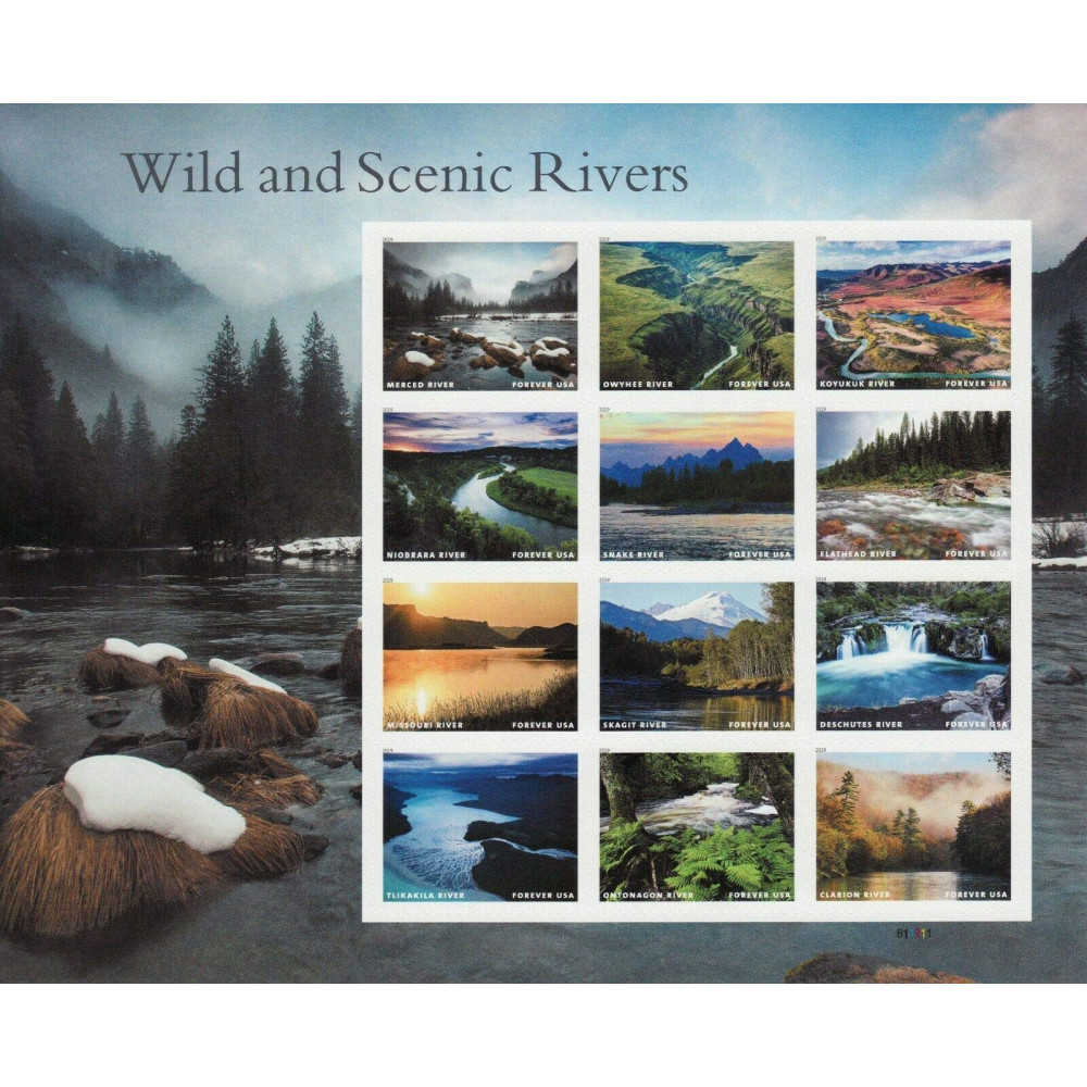 (2019) US Wild And Scenic Rivers Forever First Class Postage Stamps