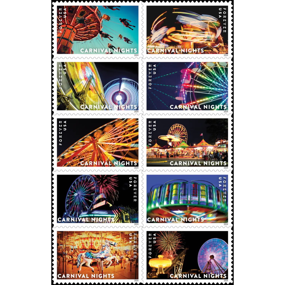 (2024) Carnival Nights US Forever Stamps