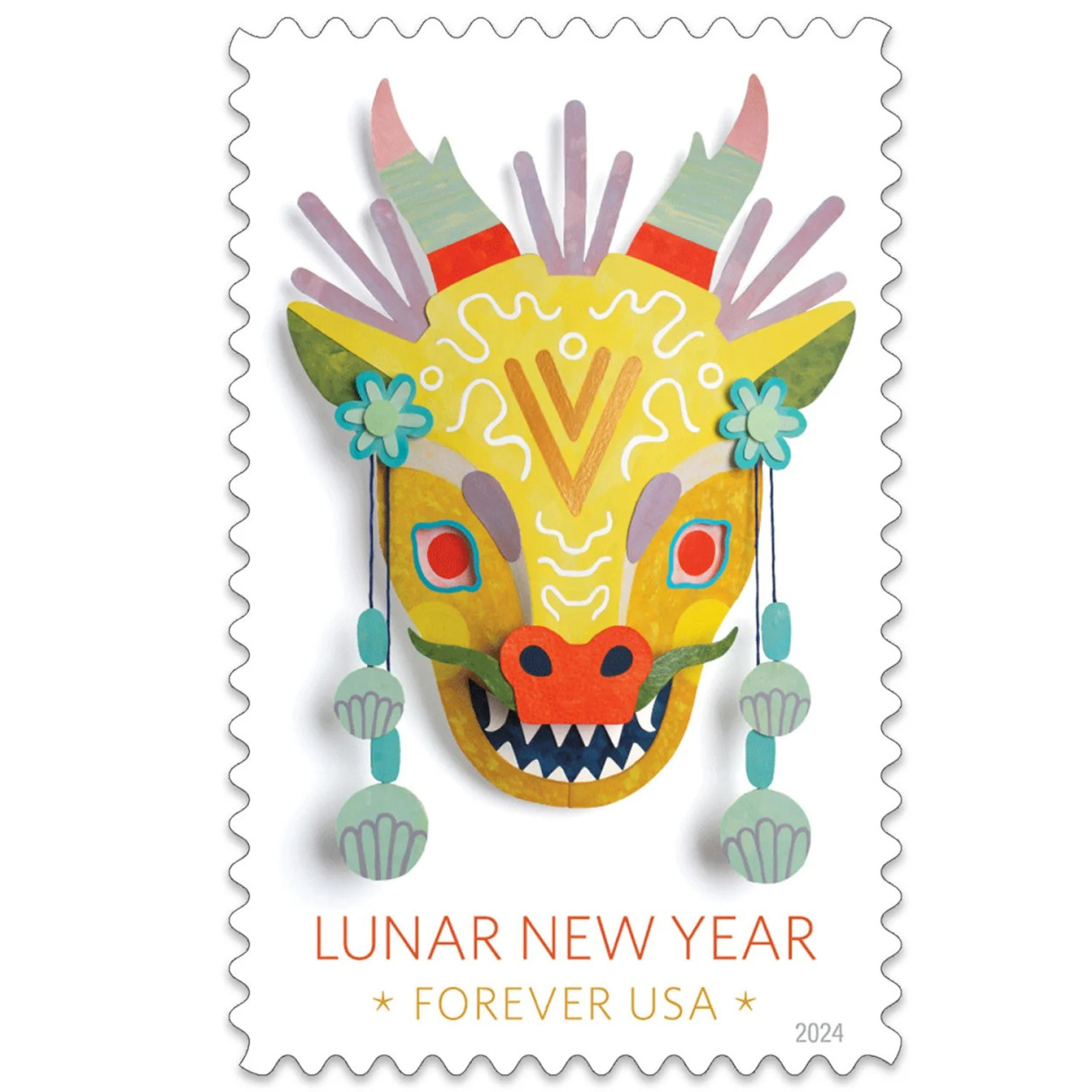 (2024) Lunar New Year Stamps - the Year of the Dragon