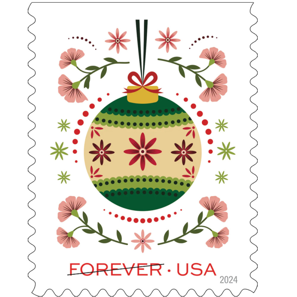 (2024) Holiday Joy Forever Stamps, Book of 20|Multiple Stamp Designs