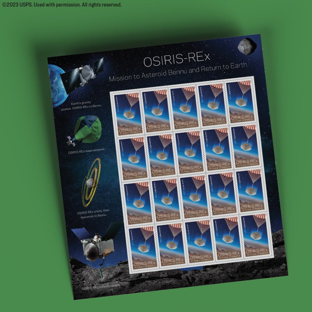 (2023) OSIRIS-REx Mission to Asteroid Bennu and Return to Earth Forever Postage Stamps