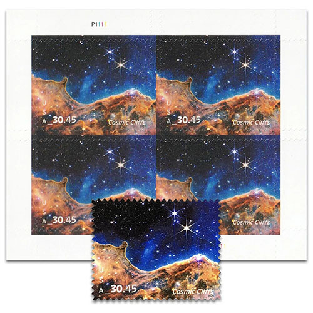 (2024) USPS Cosmic Cliffs forever stamps