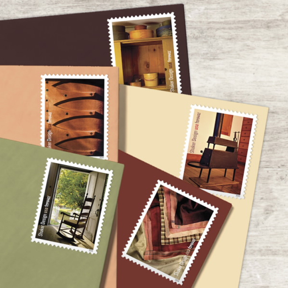 (2024) Shaker Design Forever Stamps, Sheet of 12 | Multiple Stamp Designs