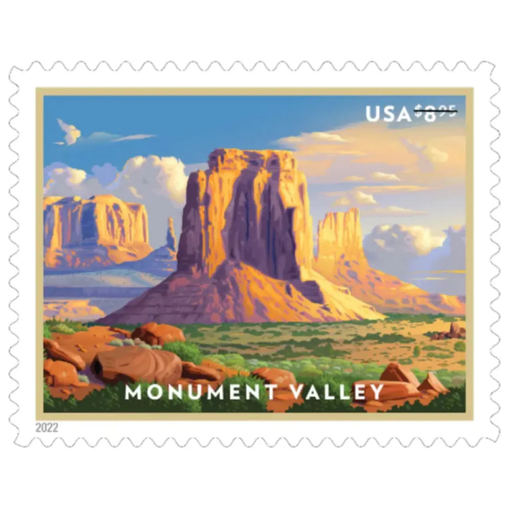 (2022) Monument Valley Priority Mail Stamps, Pane of 4