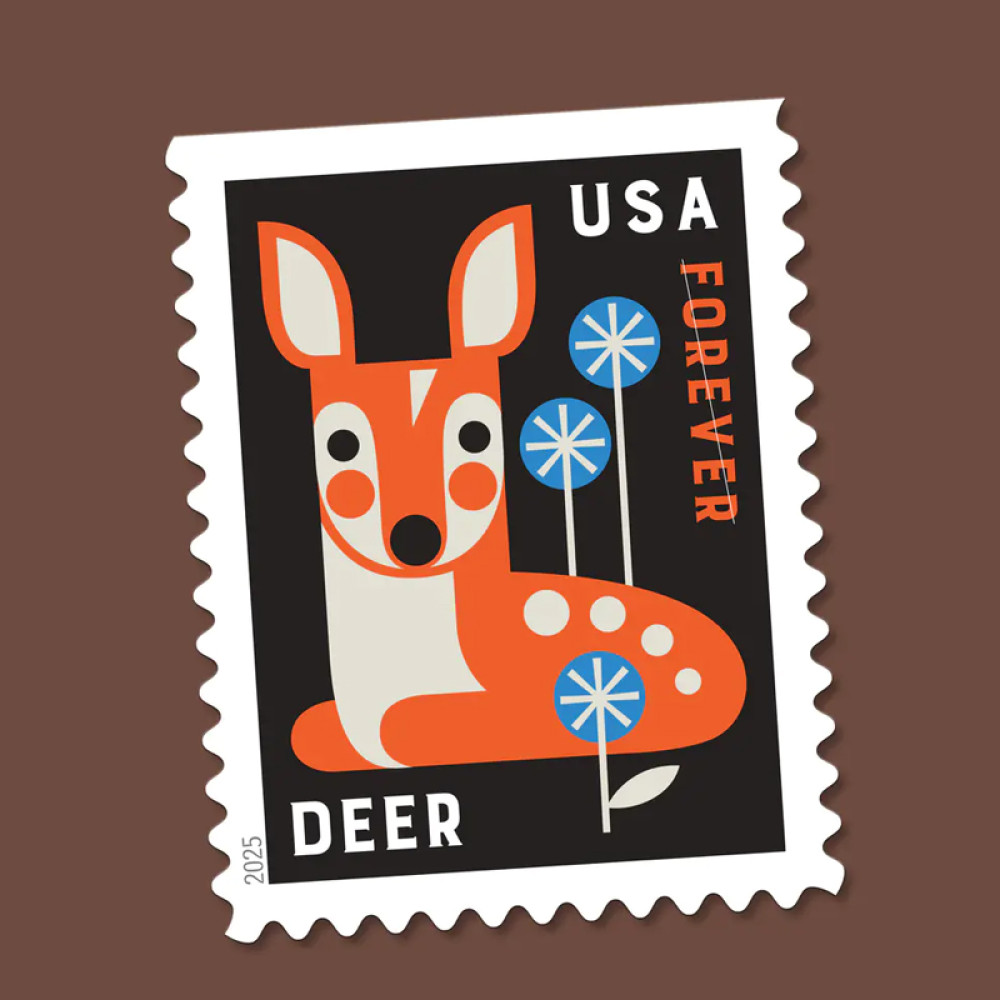 (2025) Baby Wild Animals Stamps, Booklet of 20