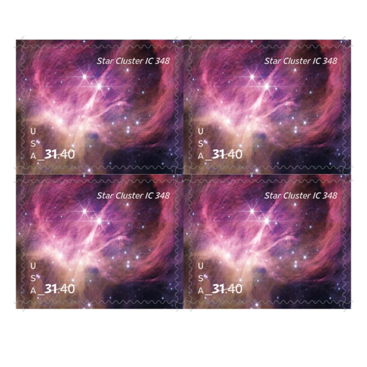 (2025) Star Cluster Priority Mail Express Stamps, Sheet of 4