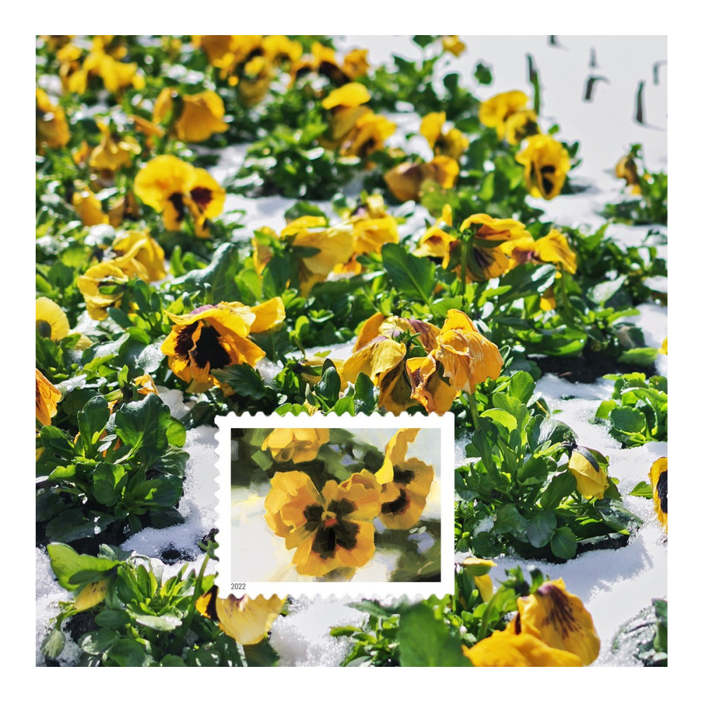 (2022) USPS Snowy Garden Beauty Forever Postage Stamps