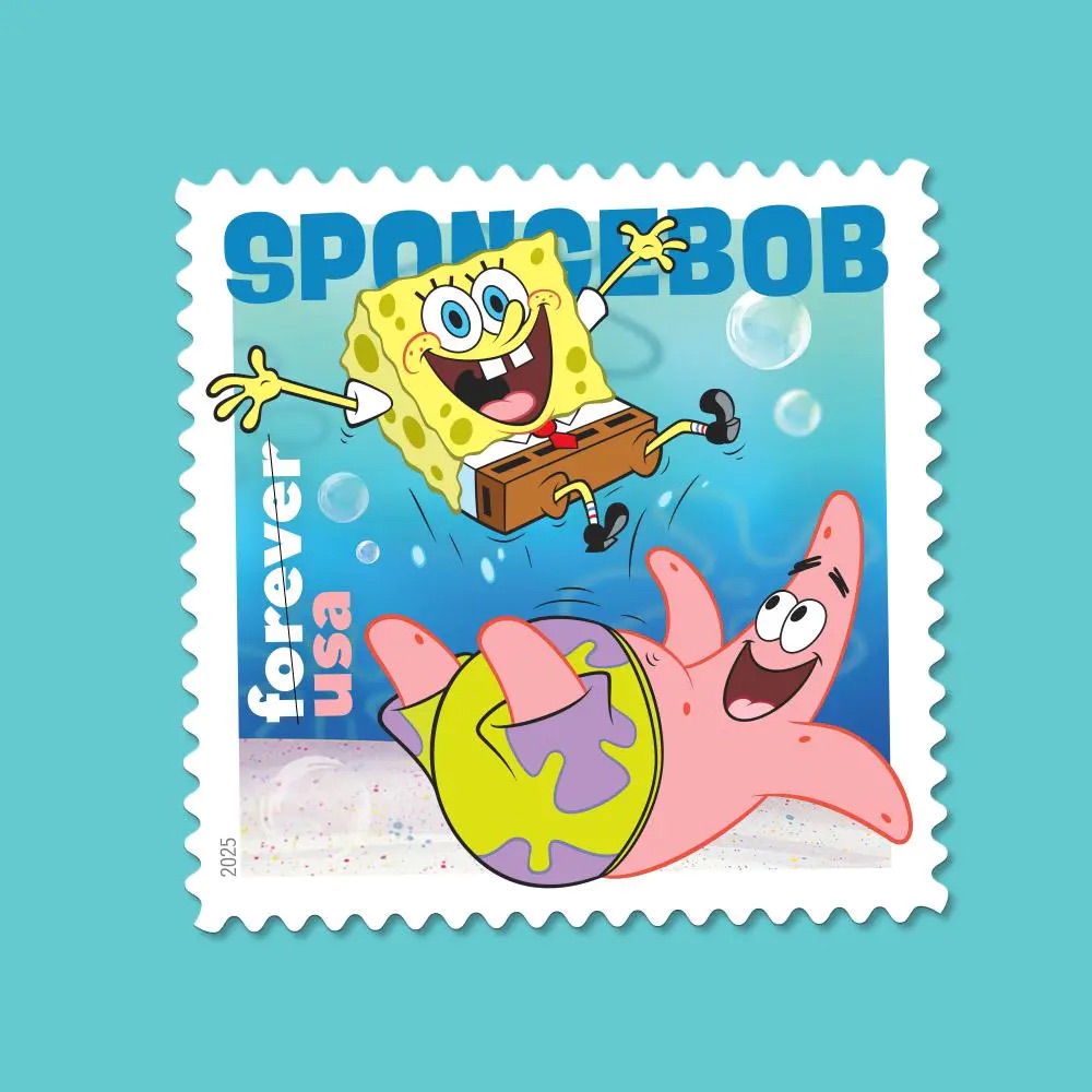 (2025) SpongeBob Squarepants Stamps, Sheet of 16