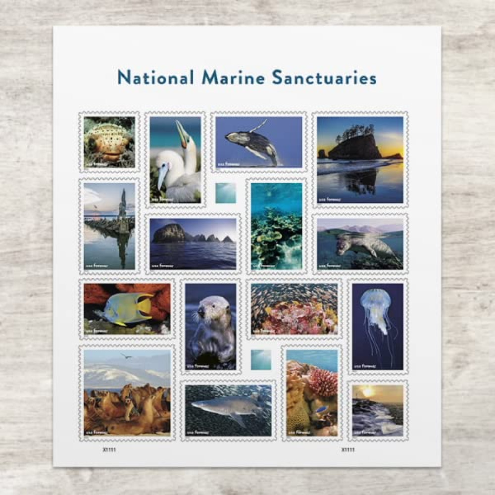 (2022) US National Marine Sanctuaries Forever Postage Stamps