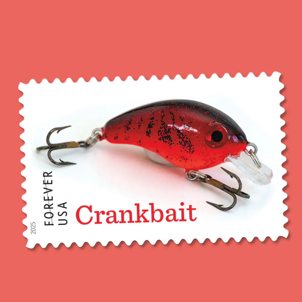 (2025) Freshwater Fishing Lures Forever Stamps, Sheet of 20
