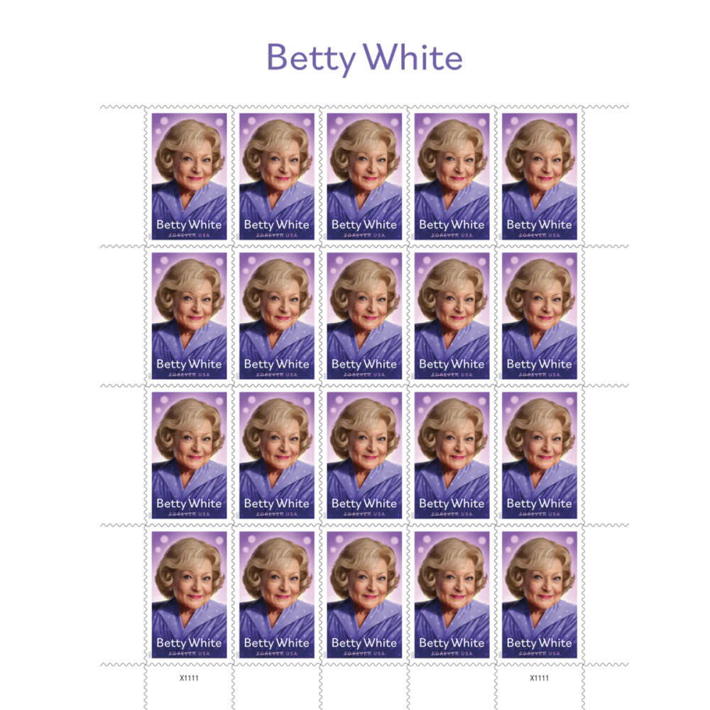 (2025) Betty White Stamps Sheet of 20
