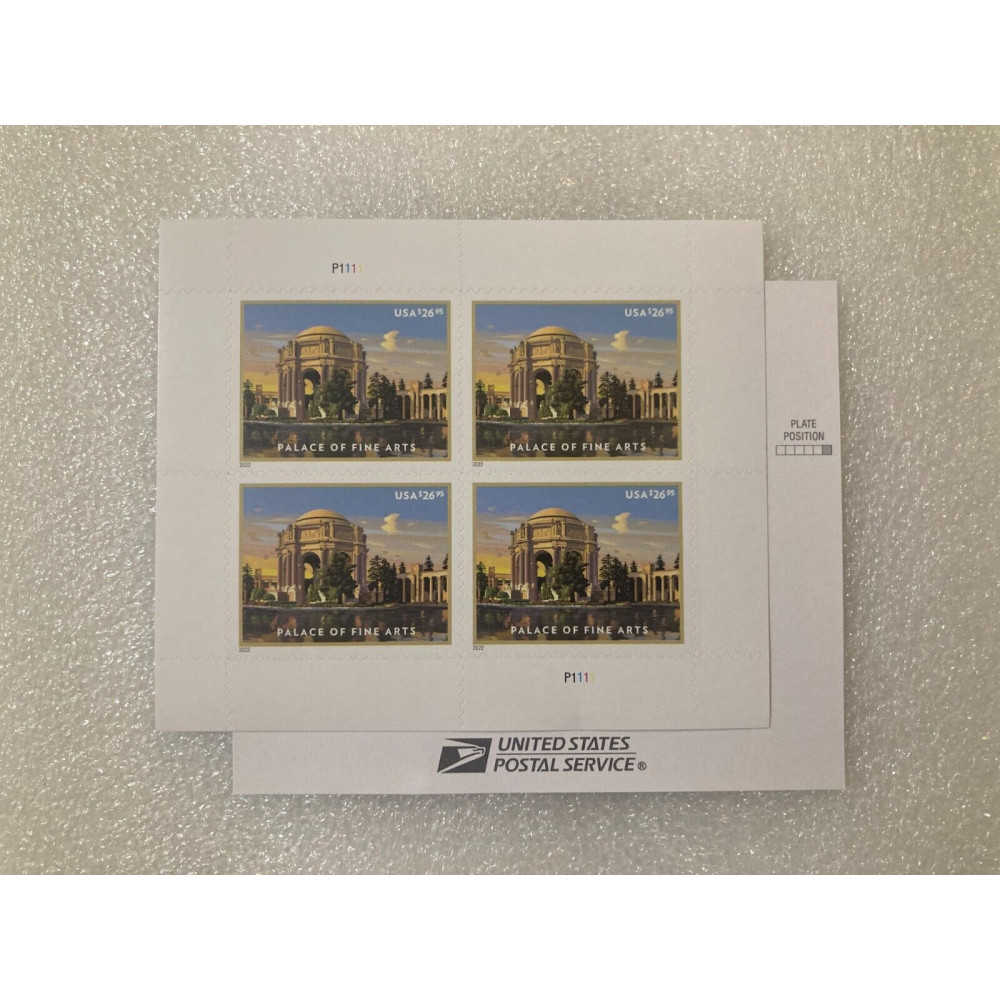 (2022) Palace of Fine Arts Stamps, Pane of 4