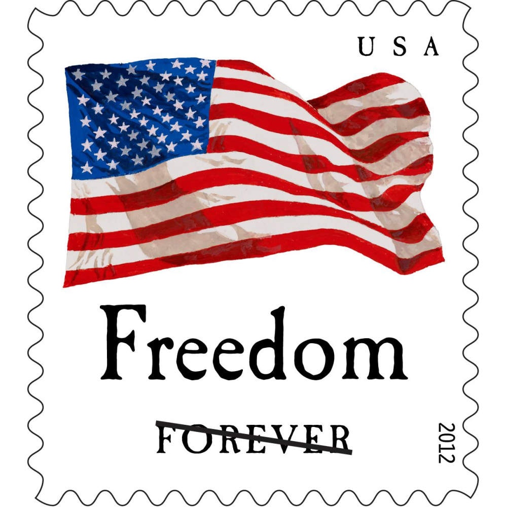 (2012) USPS Forever Stamps Four Flags Flag and Equality