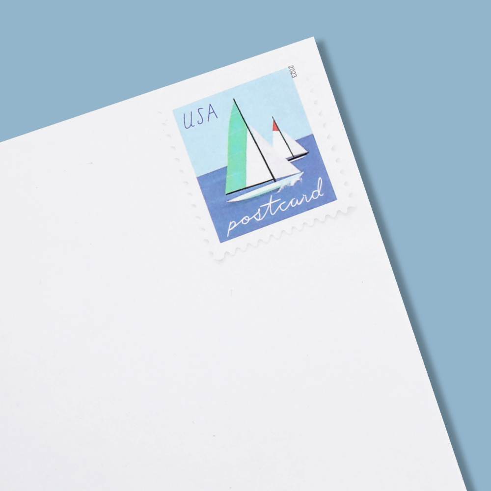 (2023) US Sailboats Postcard Forever First-Class Postage Stamps