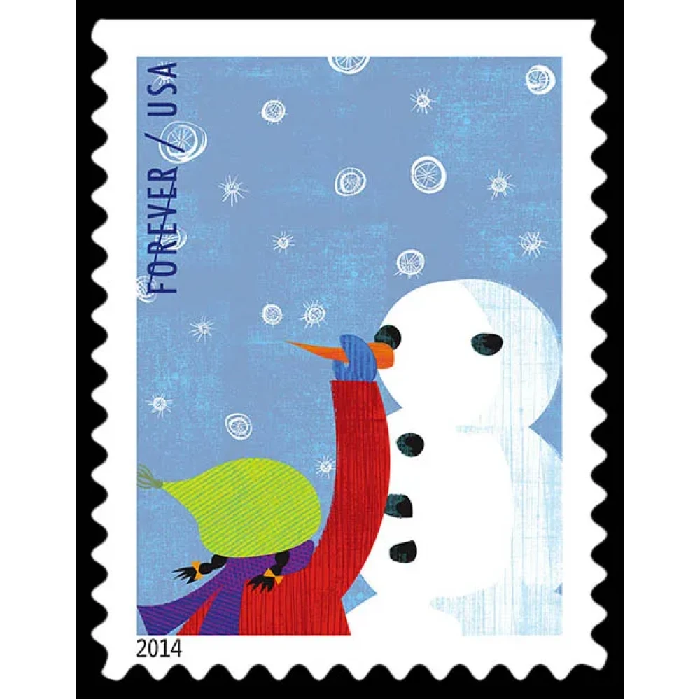 (2014) USPS Winter Fun Forever Postage Stamps