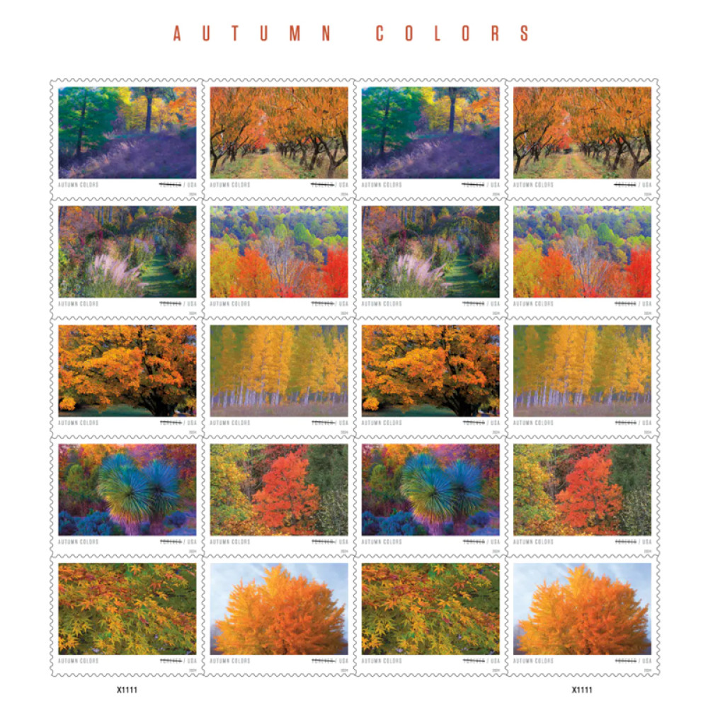 (2024) Autumn Colors Forever Stamps