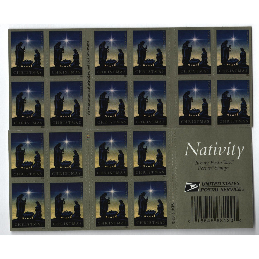 (2016) First-Class Forever Stamp - Traditional Christmas: Nativity