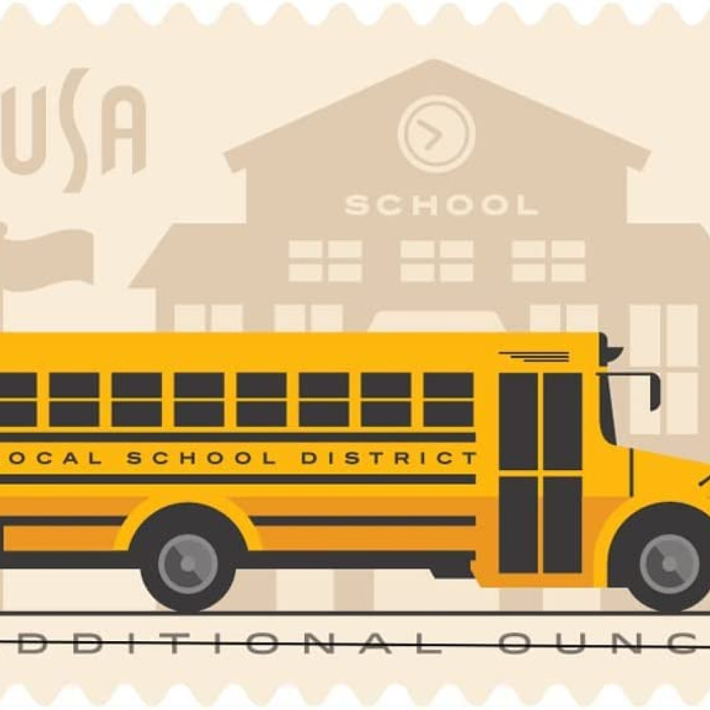 (2023) US School Bus Additional Ounce Postage Stamps 1 Coil of 100