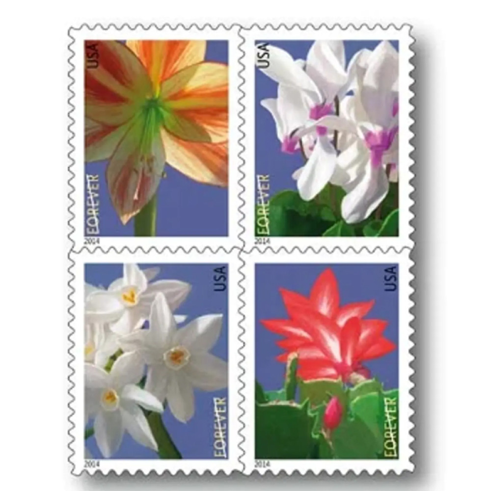 (2014) Winter Flowers Forever Stamps