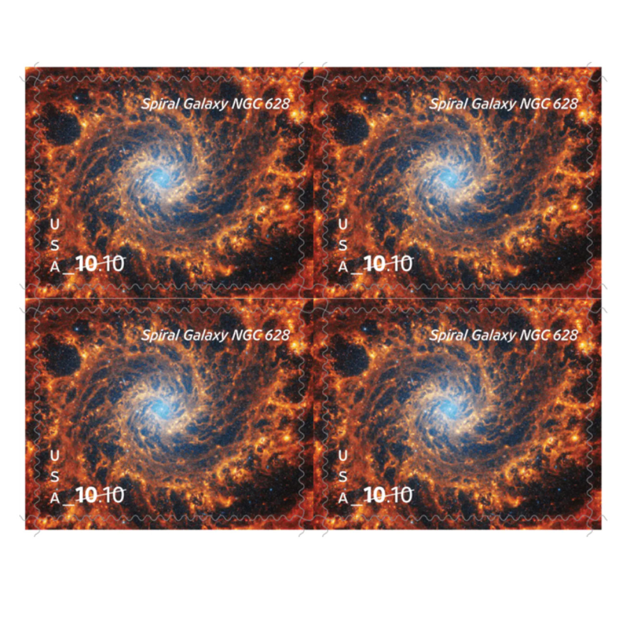 (2025) Spiral Galaxy Priority Mail Stamps, Sheet of 4