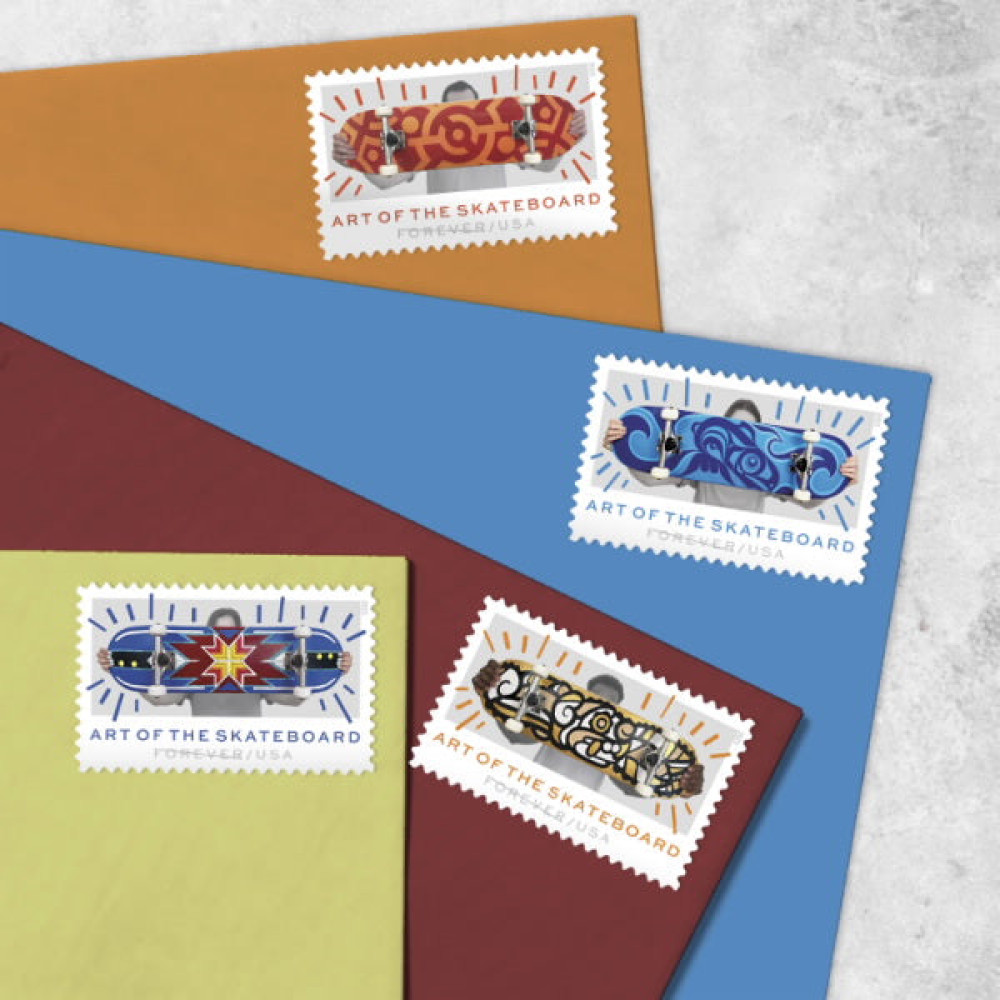(2023) Art of the Skateboard Postage Stamps