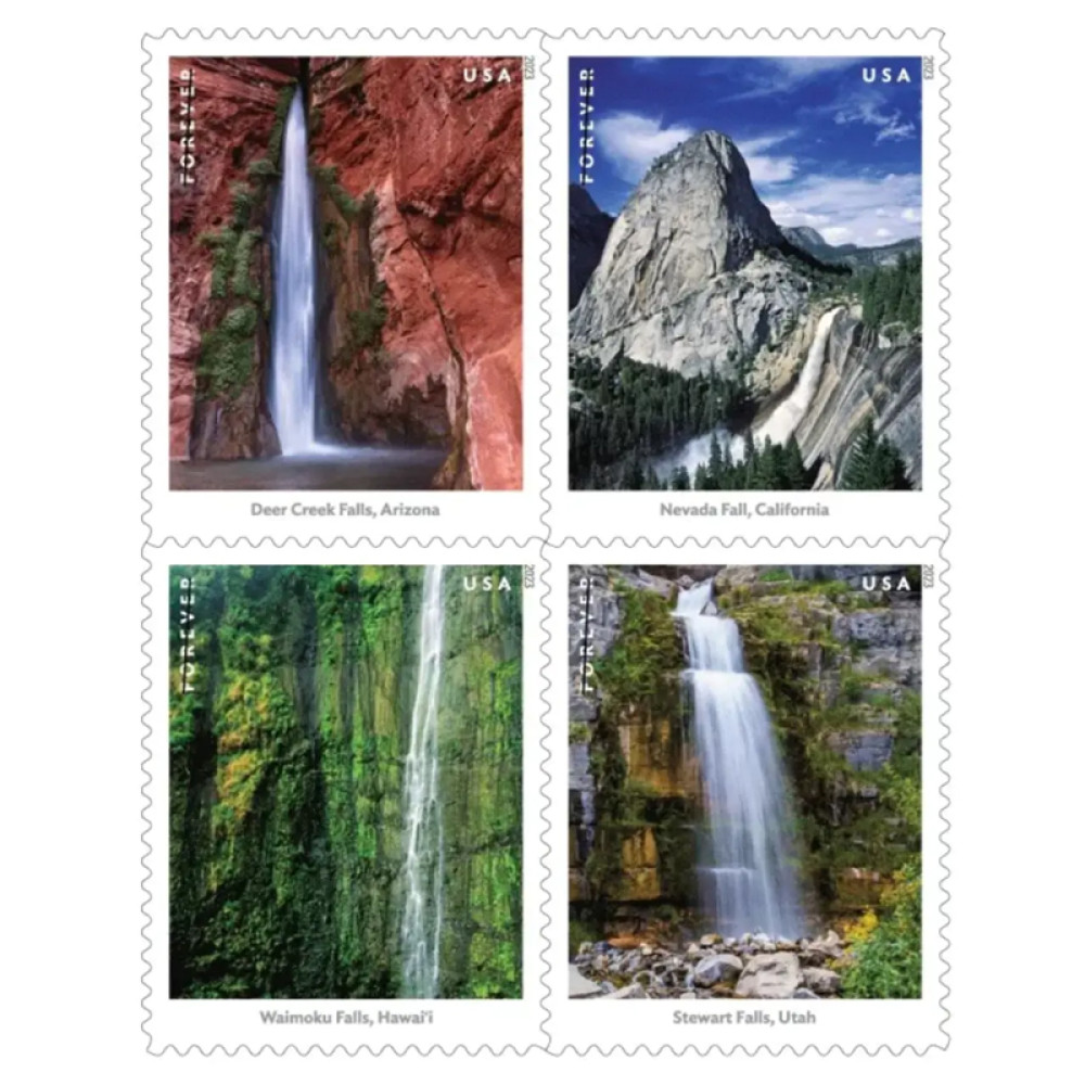 (2023) Waterfalls US Forever First Class Postage Stamps