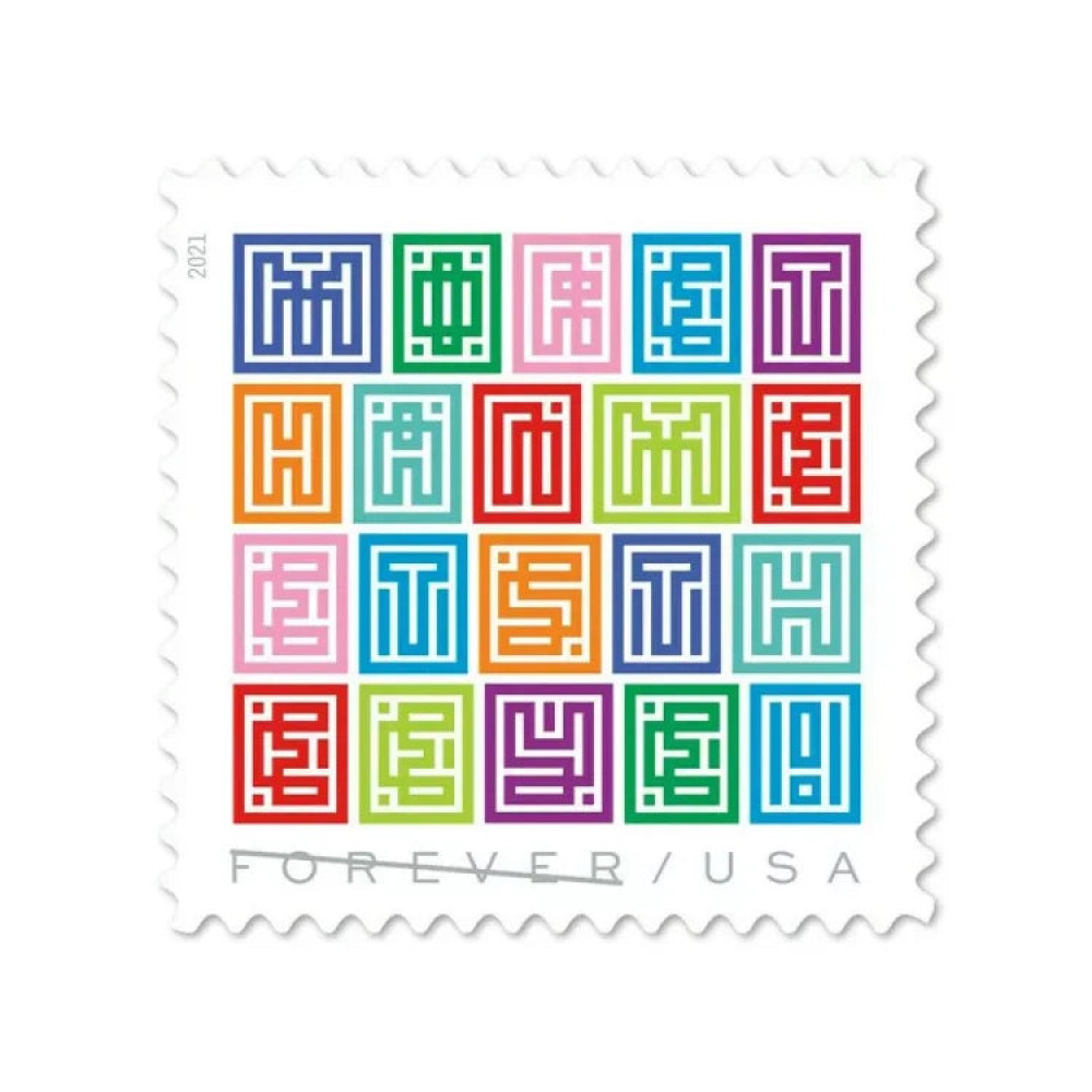 (2021) USPS Mystery Message Forever Postage Stamps