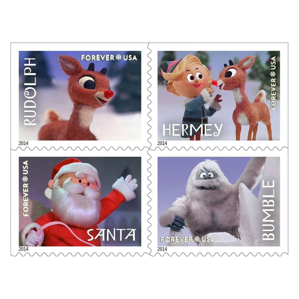 (2014) USPS Rudolph the Red-Nosed Reindeer Forever Stamps