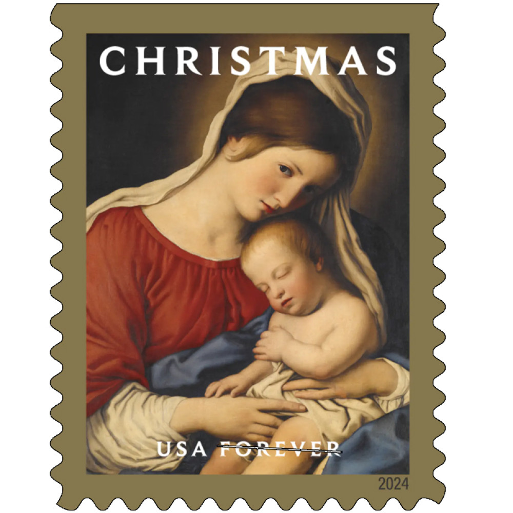 (2024) usps Christmas Madonna and Child Forever Stamps Book of 20