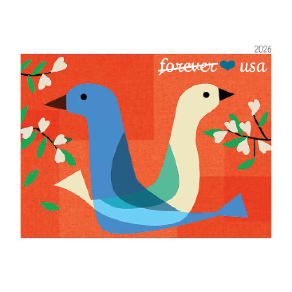 (2026) Love Forever Stamps, Sheet of 20