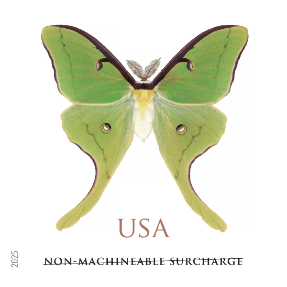 (2025) Luna Moth Stamps, Sheet of 20